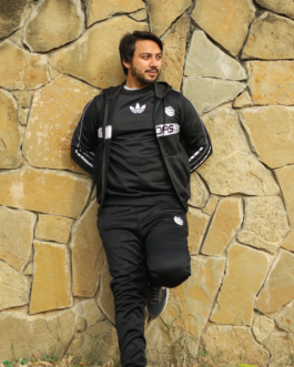 Adidas-3 Piece Premium Tracksuit-Black (79% OFF)