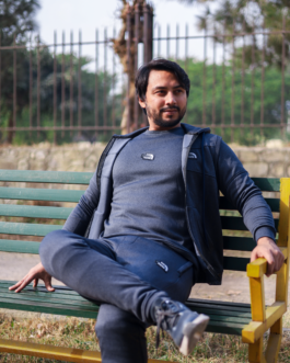 TNF-Premium 3 Piece Tracksuit-Dark Grey (79% OFF)