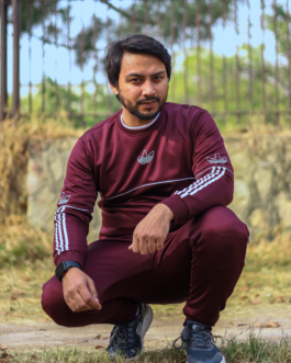 Adidas-Premium Tracksuit-Maroon (80% OFF)