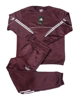 Adidas-Premium Tracksuit-Maroon (80% OFF)